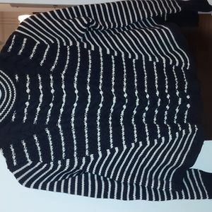 Club monaco navy stripe sweater